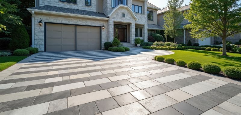 Modern Paver Driveway